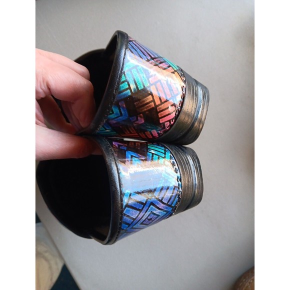 Dansko Patent Leather Nurse Professional Color Weave Clog Shoe  EU 37 US 6.5 - Picture 6 of 14